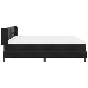 Κρεβάτι με ελατήρια με στρώμα Μαύρο 200 x 180 cm Πολυεστέρας - Pakobazaar
