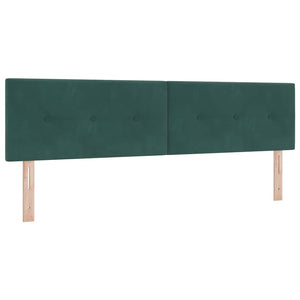 Κρεβάτι με ελατήρια Σκούρο Πράσινο 200 x 180 cm Πολυεστέρας - Pakobazaar
