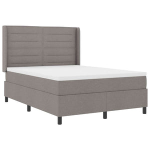 Κρεβάτι με ελατήρια με μαξιλάρι Taupe 200 x 140 cm ύφασμα - Pakobazaar