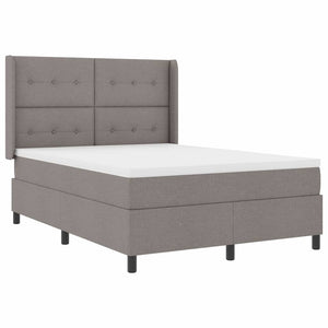 Κρεβάτι με ελατήρια με μαξιλάρι Taupe 200 x 140 cm ύφασμα - Pakobazaar