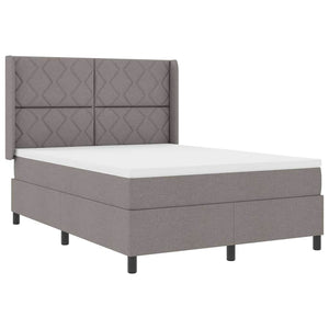 Κρεβάτι με ελατήρια με μαξιλάρι Taupe 200 x 160 εκατοστά ύφασμα