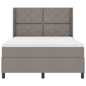 Κρεβάτι με ελατήρια με μαξιλάρι Taupe 200 x 160 εκατοστά ύφασμα