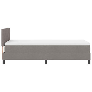 Κρεβάτι με ελατήρια με μαξιλάρι Taupe 90 x 200 cm ύφασμα