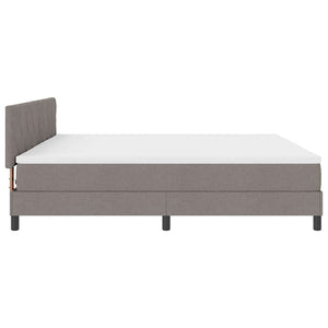Κρεβάτι με ελατήρια με μαξιλάρι Taupe 200 x 200 cm ύφασμα