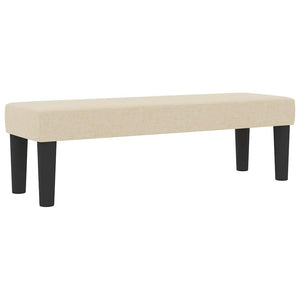 Κρεβάτι με ελατήρια με κεφαλάρι Κρεμ 160 x 200 cm ύφασμα - Pakobazaar