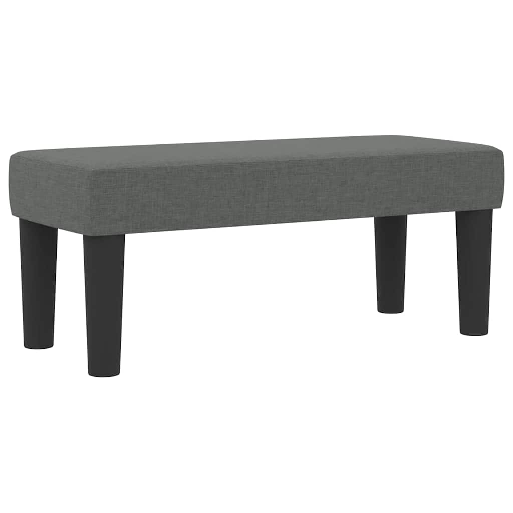 Κρεβάτι με ελατήρια με στρώμα Σκούρο Γκρι 80 x 200 cm ύφασμα - Pakobazaar