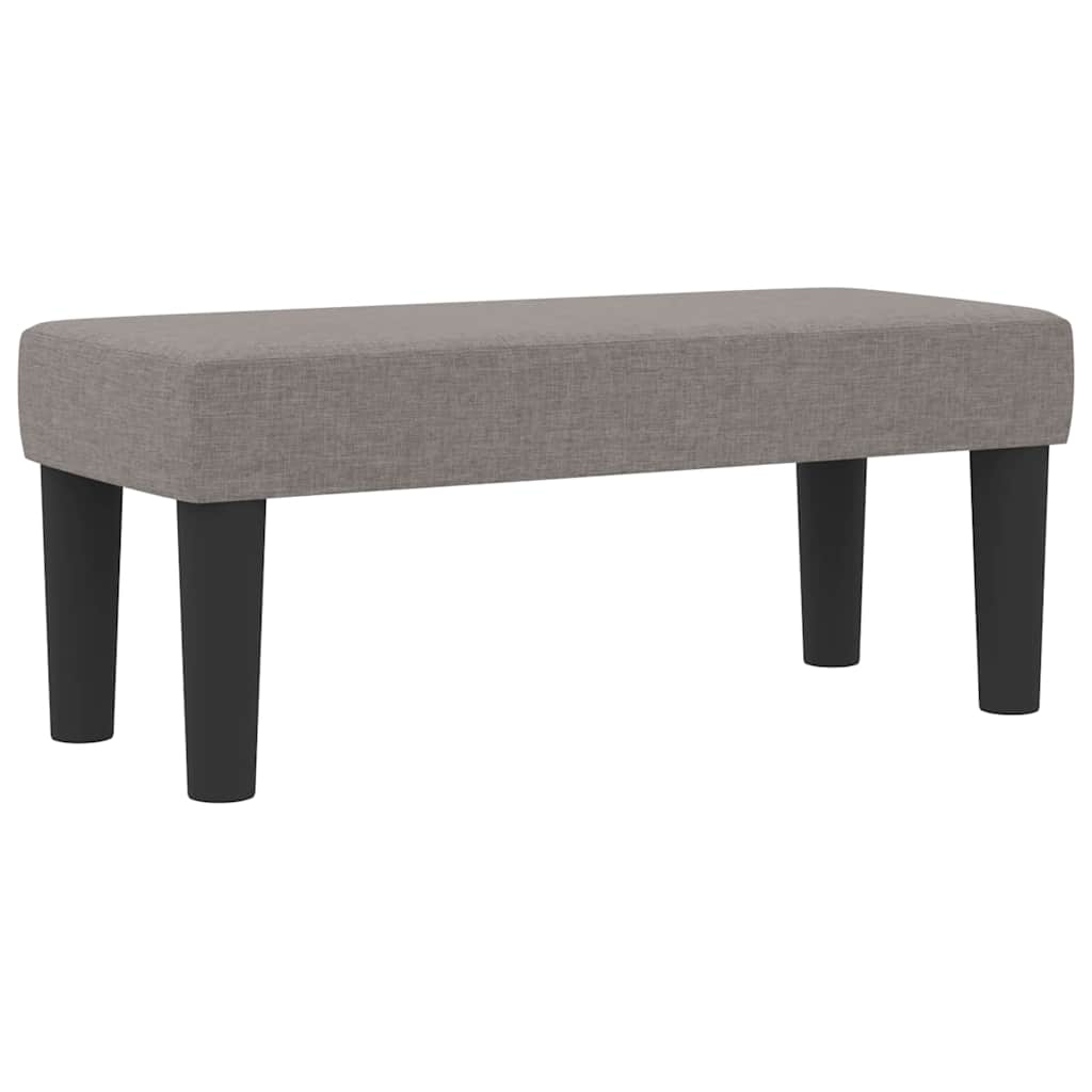 Κρεβάτι με ελατήρια με κεφαλάρι Taupe 90 x 190 cm ύφασμα