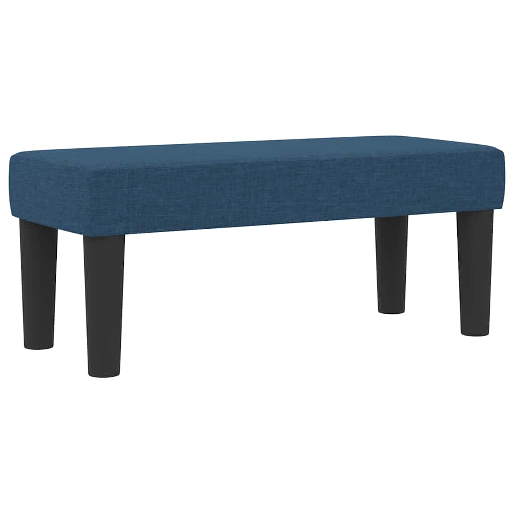 Κρεβάτι με ελατήρια με κεφαλάρι Μπλε 90 x 200 cm ύφασμα - Pakobazaar