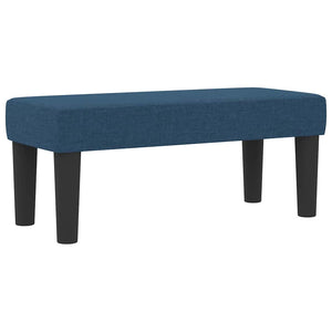 Κρεβάτι με ελατήρια με κεφαλάρι Μπλε 90 x 200 cm ύφασμα - Pakobazaar