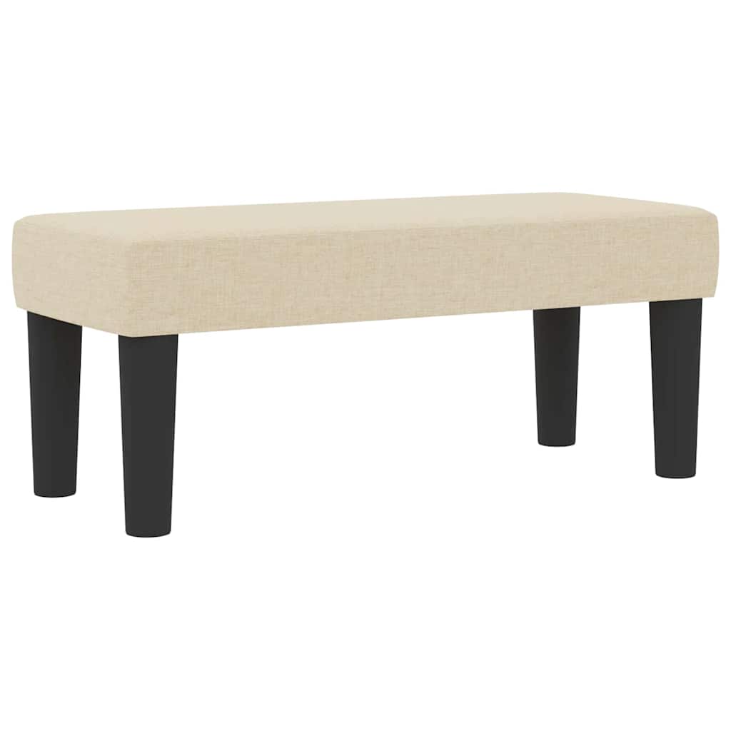 Κρεβάτι με ελατήρια με μαξιλάρι Κρεμ 90 x 200 cm ύφασμα - Pakobazaar