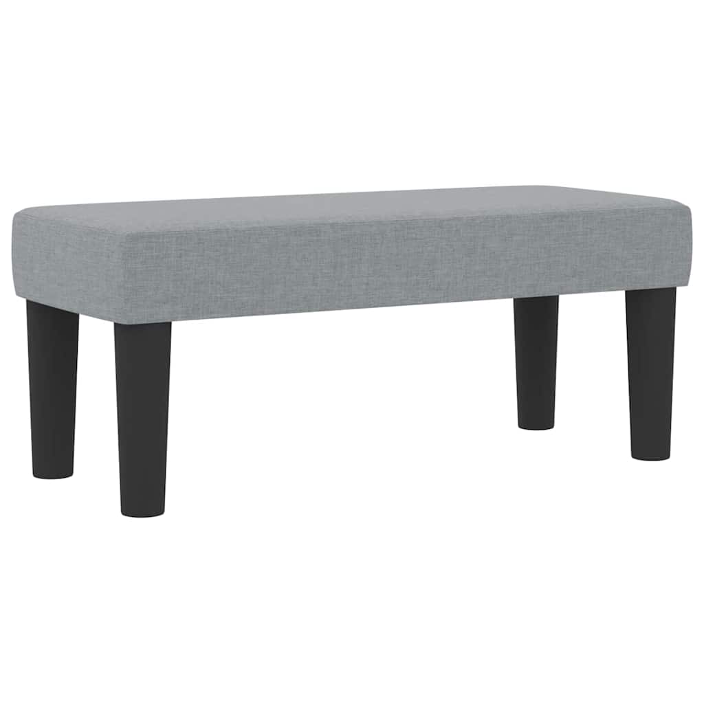 Κρεβάτι με ελατήρια με στρώμα Ανοιχτό γκρι 100 x 200 cm ύφασμα - Pakobazaar