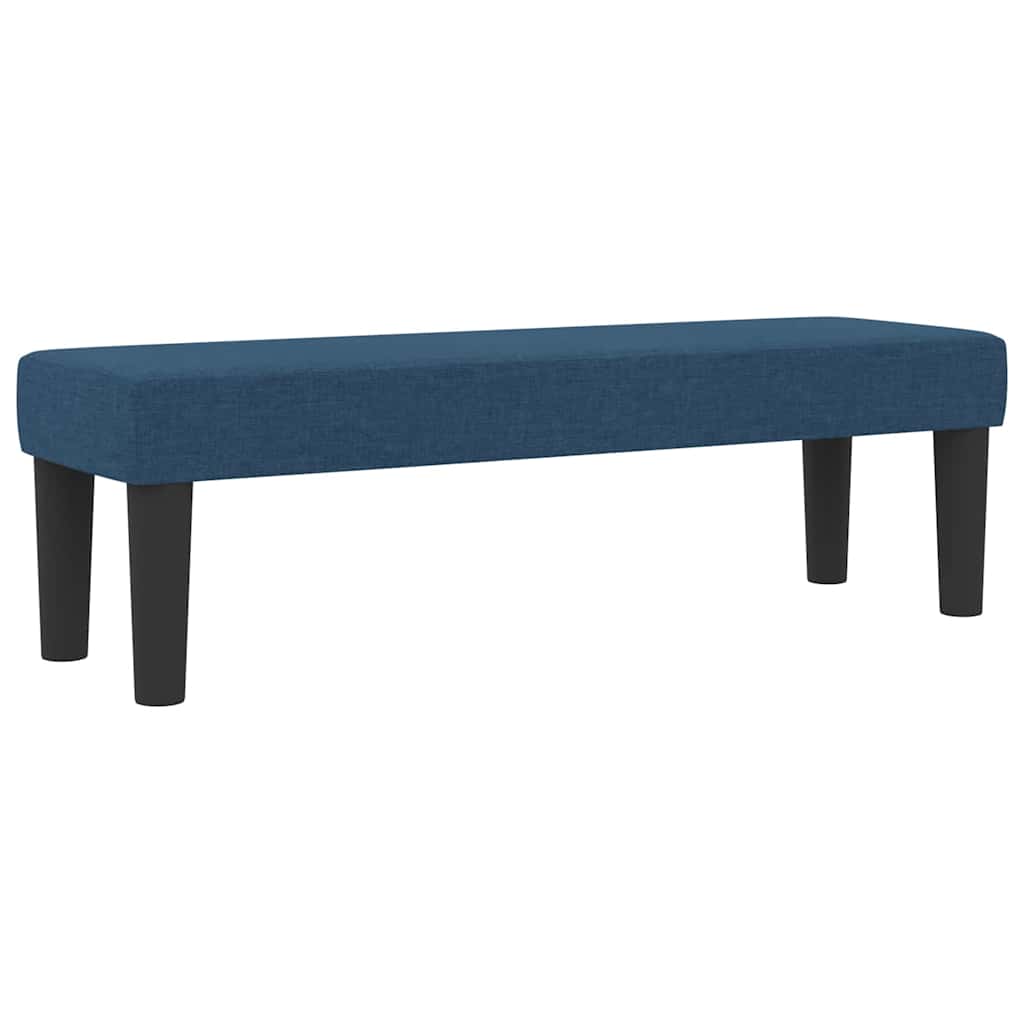Κρεβάτι με ελατήρια με κεφαλάρι Μπλε 140 x 200 cm ύφασμα - Pakobazaar