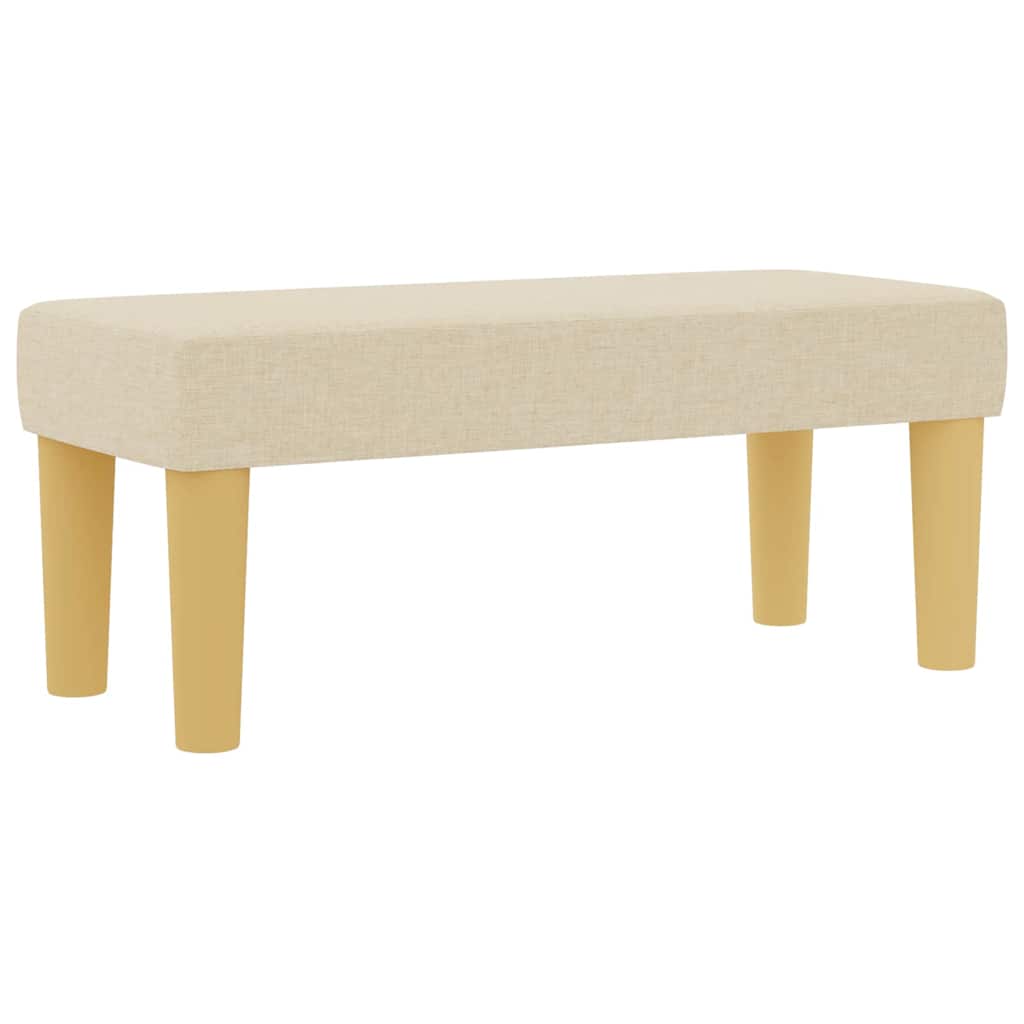 Κρεβάτι με ελατήρια με στρώμα Κρεμ 80 x 200 cm ύφασμα - Pakobazaar