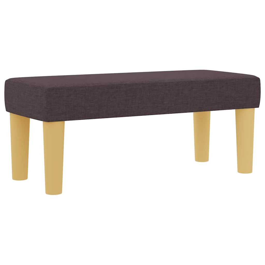 Κρεβάτι με ελατήρια Σκούρο καφέ Σκούρο καφέ 200 x 90 εκ. ύφασμα