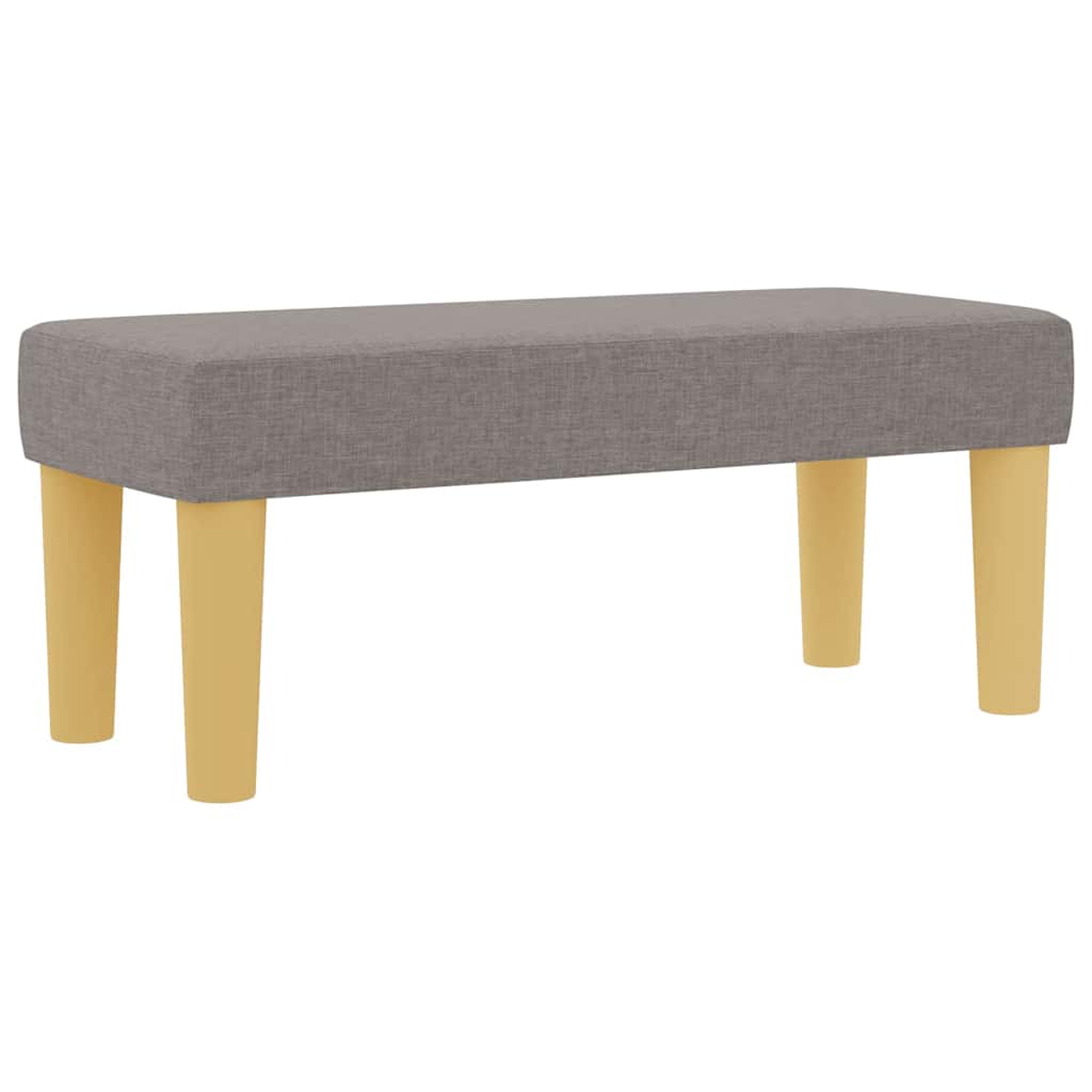 Κρεβάτι με ελατήρια με στρώμα Taupe 100 x 200 cm ύφασμα