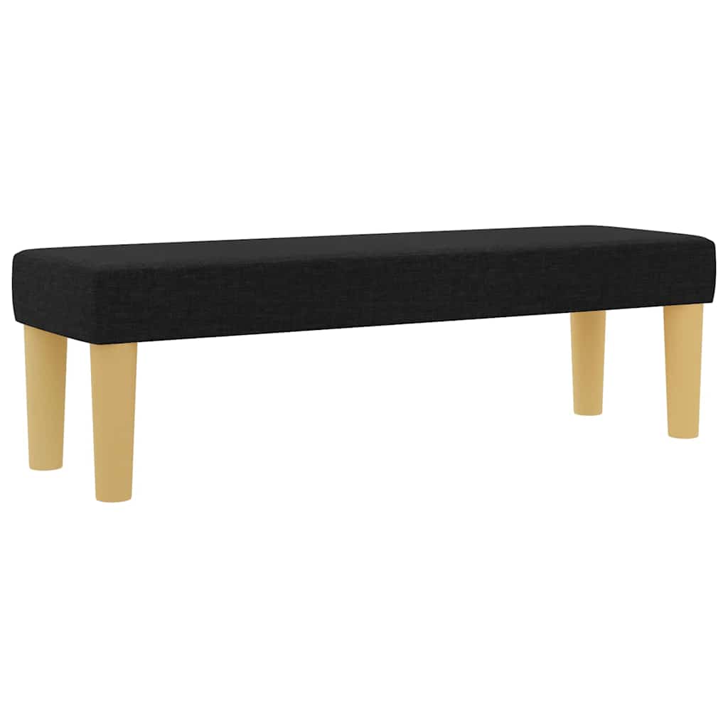 Κρεβάτι με ελατήρια με στρώμα Μαύρο 160 x 200 cm ύφασμα - Pakobazaar