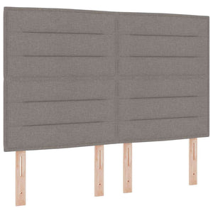 Κρεβάτι με ελατήρια με κεφαλάρι Taupe 200 x 160 εκατοστά ύφασμα