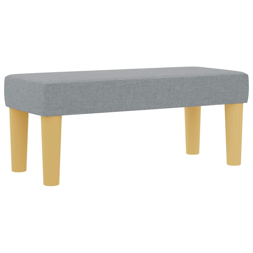 Κρεβάτι με ελατήρια με στρώμα Ανοιχτό γκρι 90 x 190 cm ύφασμα - Pakobazaar