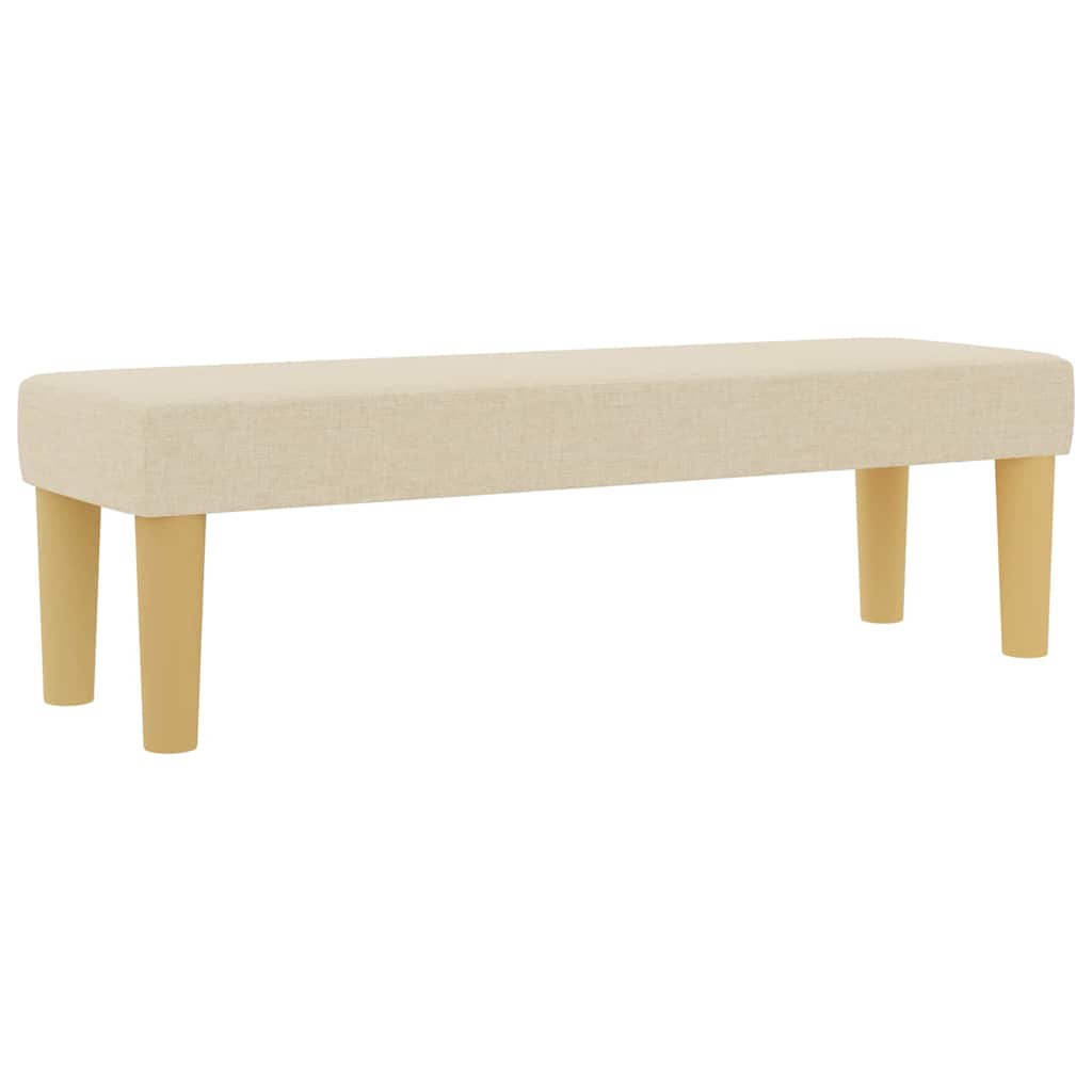 Κρεβάτι με ελατήρια με στρώμα Κρεμ 140 x 190 cm ύφασμα - Pakobazaar