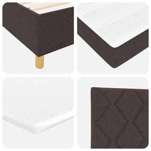 Κρεβάτι με ελατήρια Σκούρο καφέ Σκούρο καφέ 200 x 120 εκατοστά
