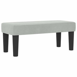 Κρεβάτι με ελατήρια Ανοιχτό γκρι 190 x 90 cm Βελούδο - Pakobazaar