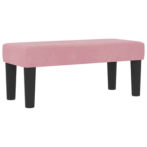 Κρεβάτι με ελατήρια με κεφαλάρι Ροζ 190 x 90 cm Βελούδο - Pakobazaar
