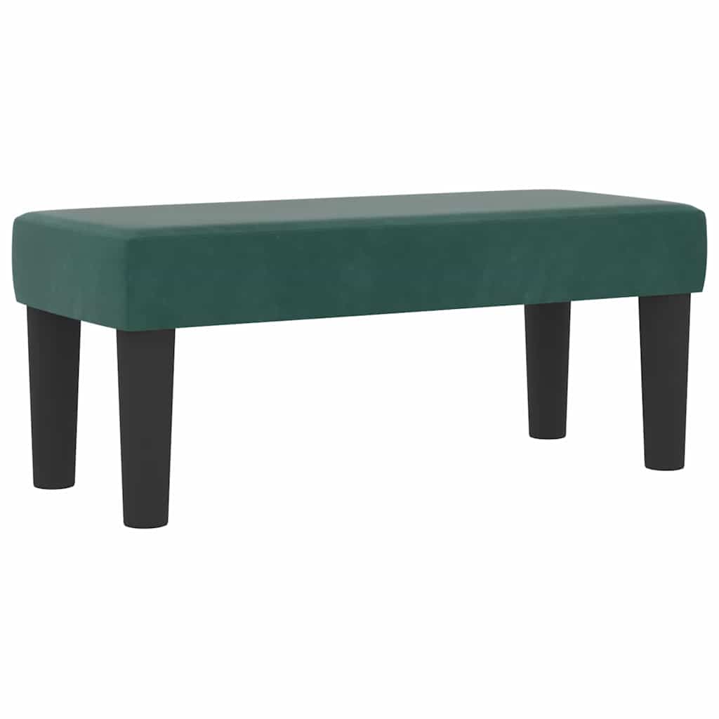 Κρεβάτι με ελατήρια Σκούρο πράσινο 200 x 80 εκατοστά Βελούδο - Pakobazaar