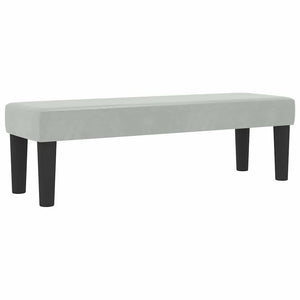 Κρεβάτι με ελατήρια Ανοιχτό γκρι 200 x 140 cm Βελούδο