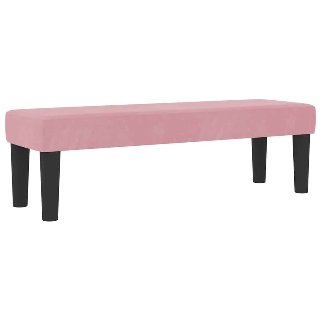 Κρεβάτι με ελατήρια με κεφαλάρι Ροζ 200 x 200 cm Βελούδο - Pakobazaar