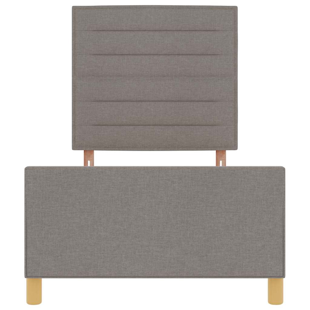 Σκελετός Κρεβατιού με κεφαλάρι Taupe 80 x 200 cm ύφασμα - Pakobazaar