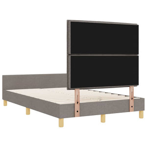 Σκελετός Κρεβατιού με κεφαλάρι Taupe 120 x 190 cm ύφασμα - Pakobazaar