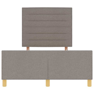 Σκελετός Κρεβατιού με κεφαλάρι Taupe 120 x 190 cm ύφασμα - Pakobazaar