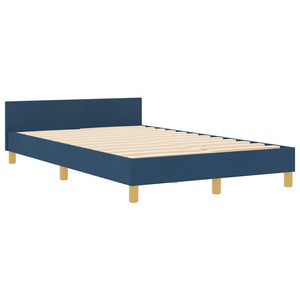 Σκελετός Κρεβατιού με κεφαλάρι Μπλε 120 x 190 cm ύφασμα