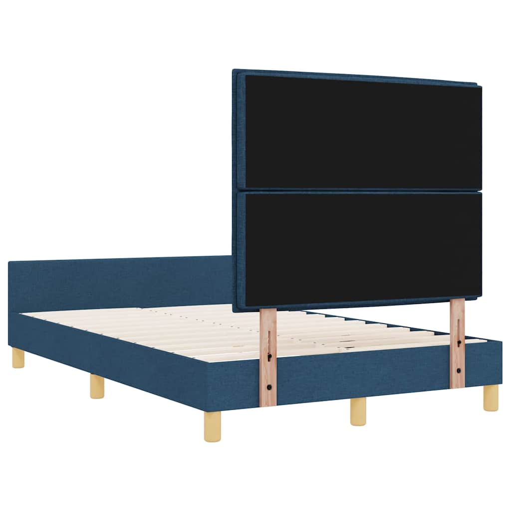 Σκελετός Κρεβατιού με κεφαλάρι Μπλε 120 x 190 cm ύφασμα