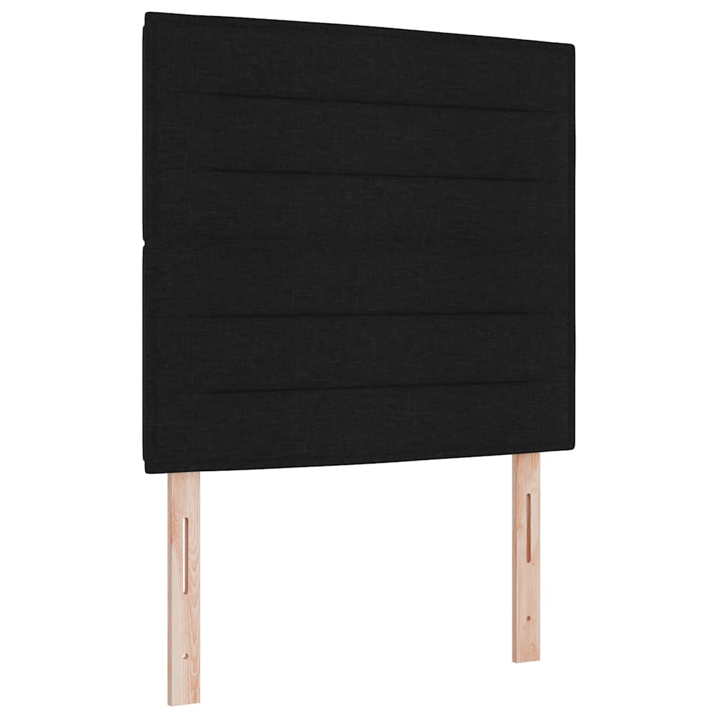 Σκελετός Κρεβατιού με κεφαλάρι Μαύρο 120 x 200 cm ύφασμα