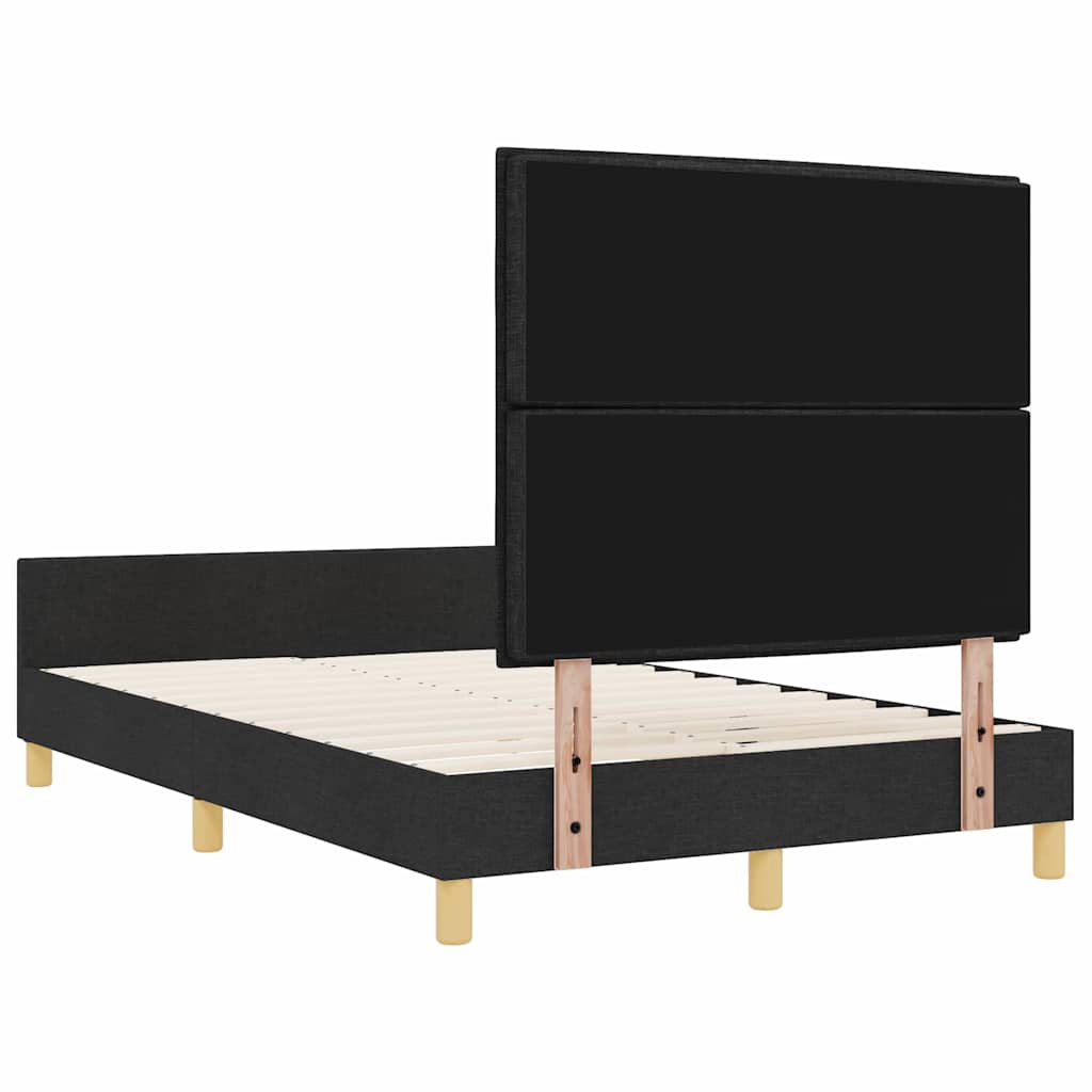 Σκελετός Κρεβατιού με κεφαλάρι Μαύρο 120 x 200 cm ύφασμα
