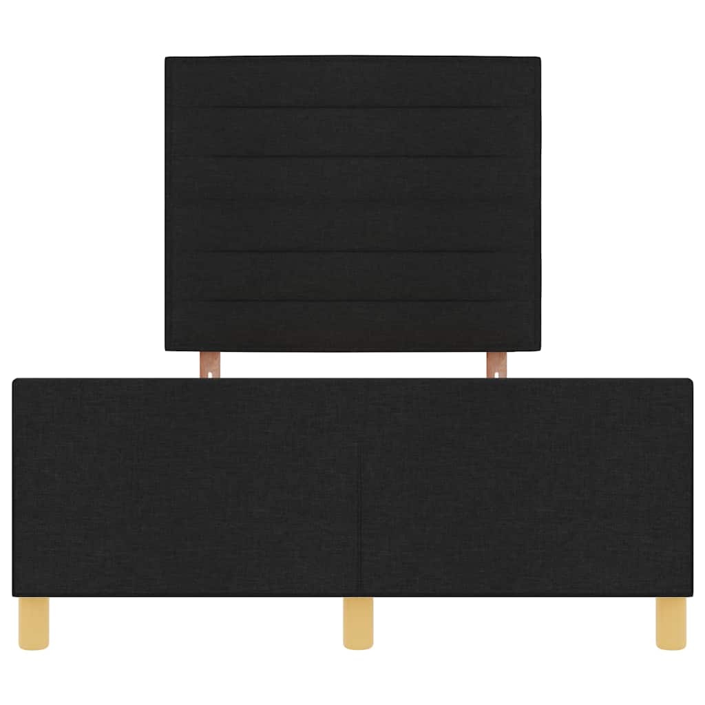 Σκελετός Κρεβατιού με κεφαλάρι Μαύρο 120 x 200 cm ύφασμα