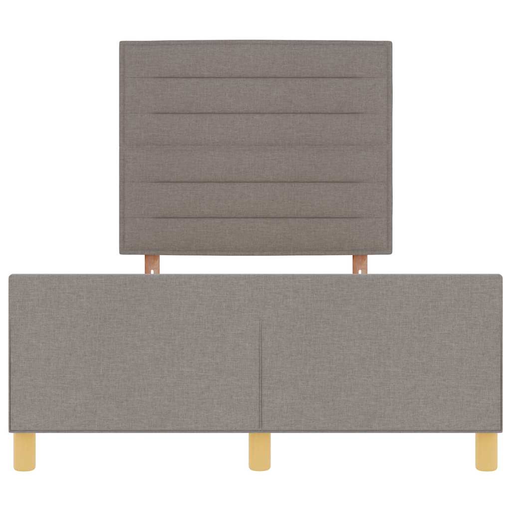 Σκελετός Κρεβατιού με κεφαλάρι Taupe 120 x 200 cm ύφασμα