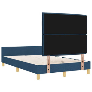 Σκελετός Κρεβατιού με κεφαλάρι Μπλε 120 x 200 cm ύφασμα