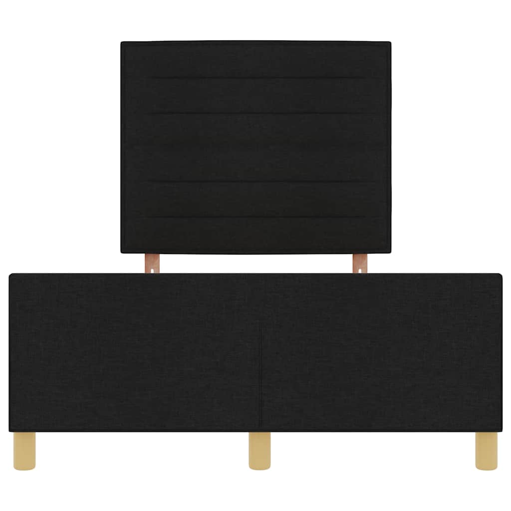 Σκελετός Κρεβατιού με κεφαλάρι Μαύρο 140 x 190 cm ύφασμα - Pakobazaar
