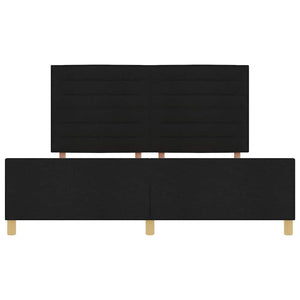 Σκελετός Κρεβατιού με κεφαλάρι Μαύρο 180 x 200 cm ύφασμα - Pakobazaar