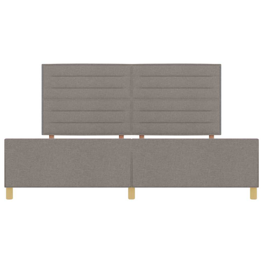 Σκελετός Κρεβατιού με κεφαλάρι Taupe 200 x 200 cm ύφασμα