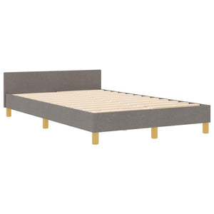 Σκελετός Κρεβατιού με κεφαλάρι Taupe 120 x 190 cm ύφασμα - Pakobazaar