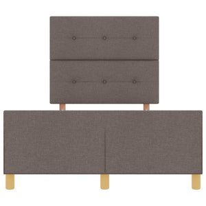 Σκελετός Κρεβατιού με κεφαλάρι Taupe 120 x 190 cm ύφασμα - Pakobazaar