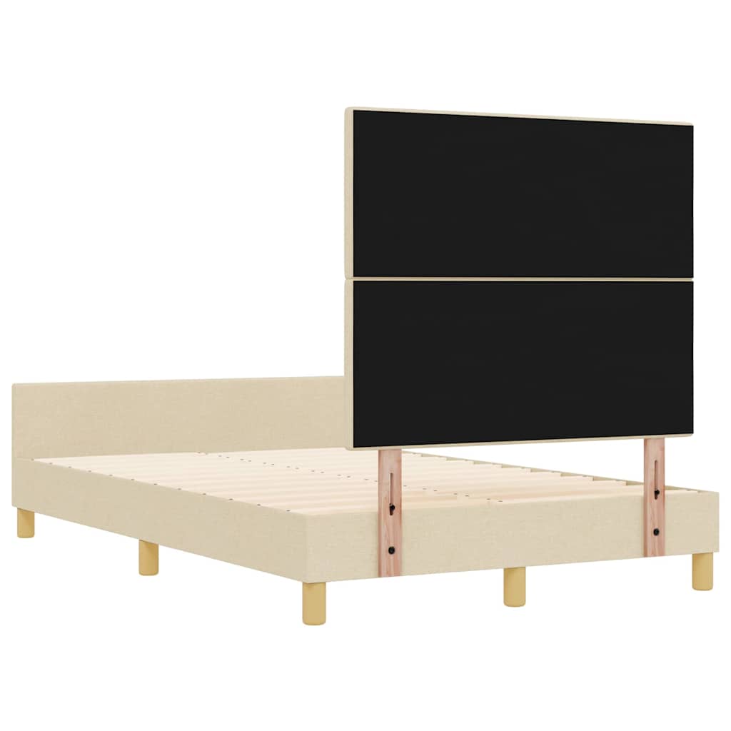 Σκελετός Κρεβατιού με κεφαλάρι Κρεμ 120 x 190 cm ύφασμα