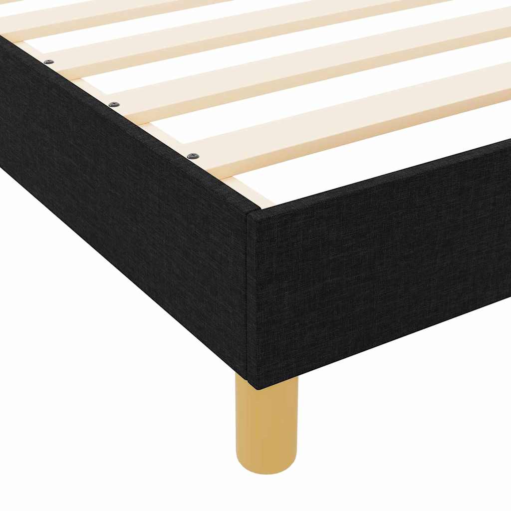 Σκελετός Κρεβατιού με κεφαλάρι Μαύρο 120 x 200 cm ύφασμα - Pakobazaar