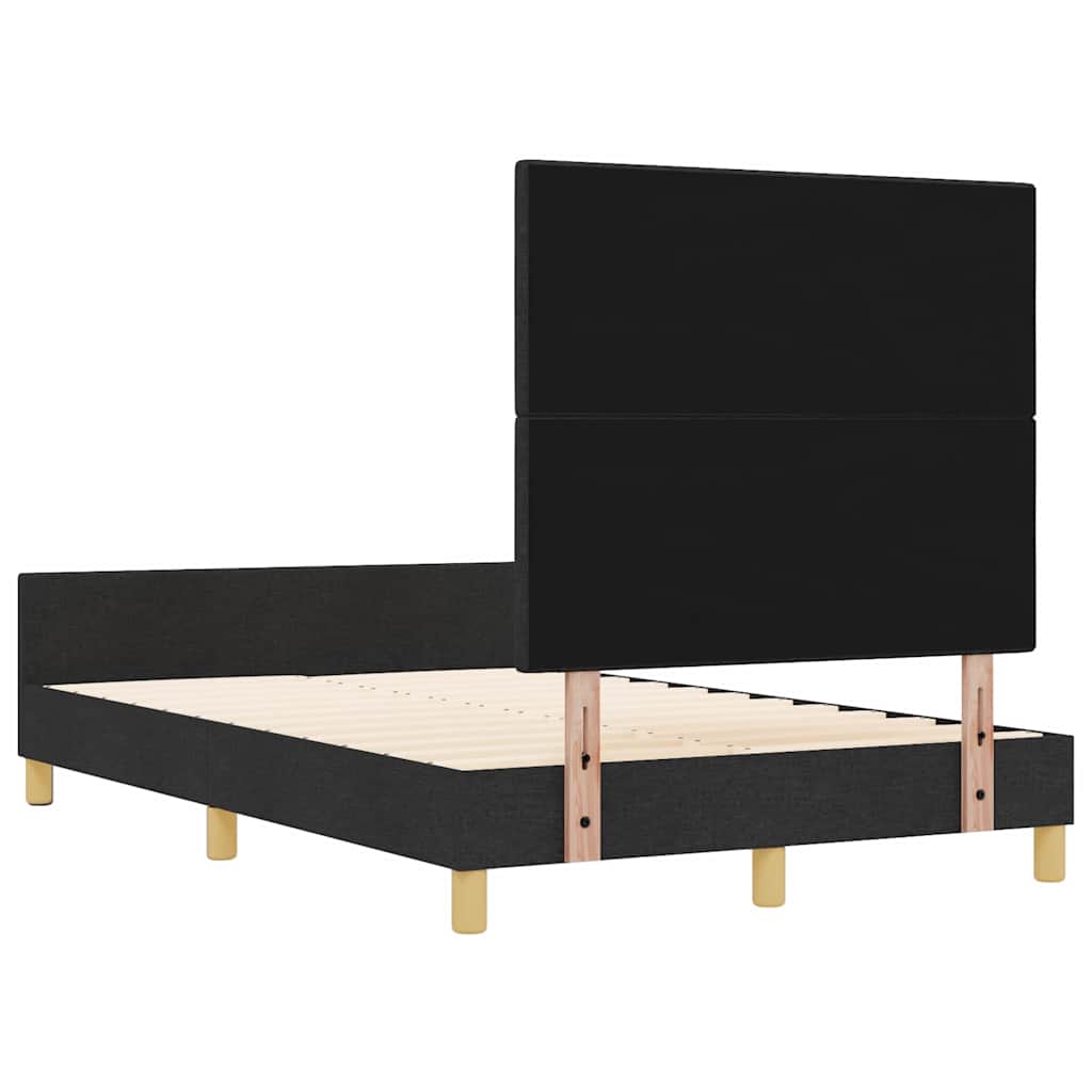 Σκελετός Κρεβατιού με κεφαλάρι Μαύρο 120 x 200 cm ύφασμα - Pakobazaar