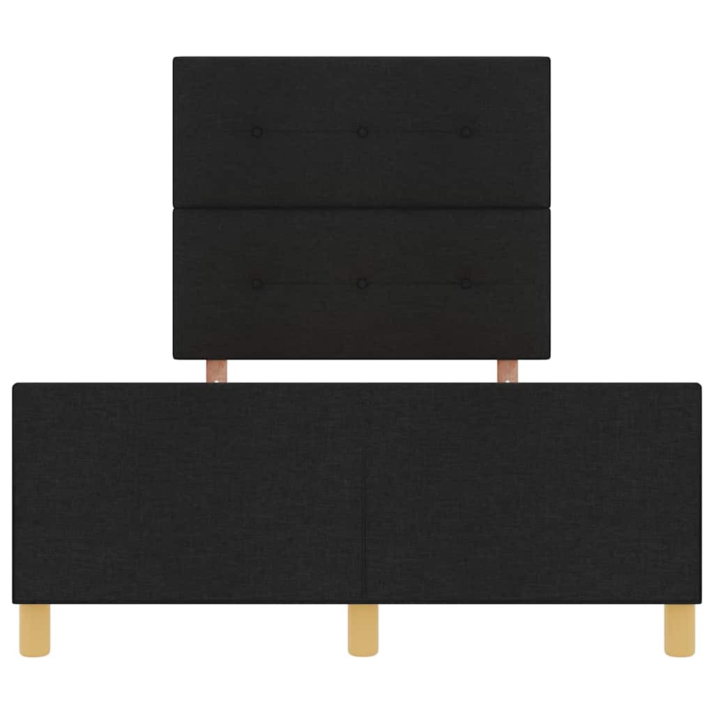 Σκελετός Κρεβατιού με κεφαλάρι Μαύρο 120 x 200 cm ύφασμα - Pakobazaar