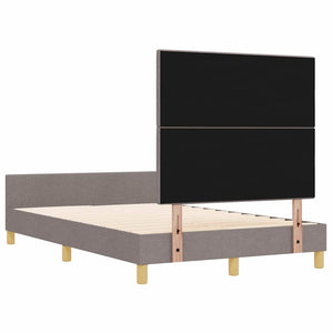 Σκελετός Κρεβατιού με κεφαλάρι Taupe 120 x 200 cm ύφασμα