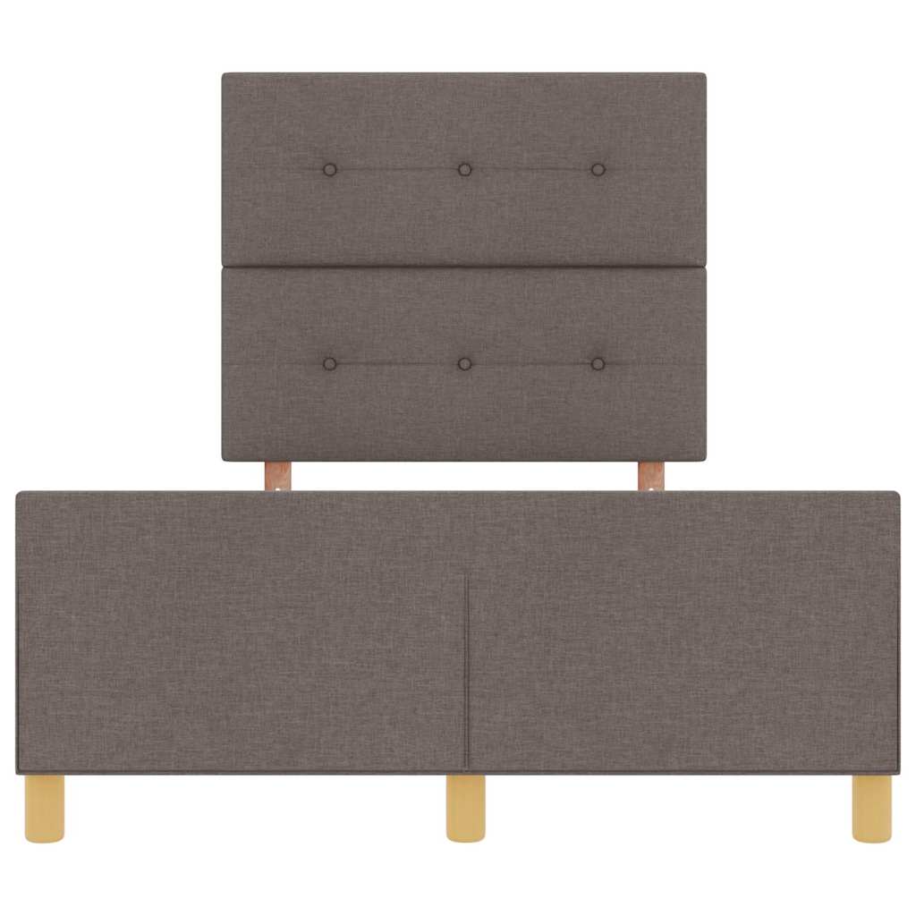 Σκελετός Κρεβατιού με κεφαλάρι Taupe 120 x 200 cm ύφασμα